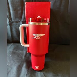 New Stanley 40oz Arsenal Football Club Special Edition Red Tumbler Flip Top Lid